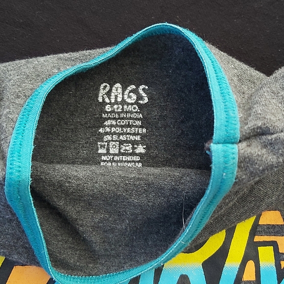 RAGS TO RACHES 6-12m Gnarly Print - Picture 3 of 4